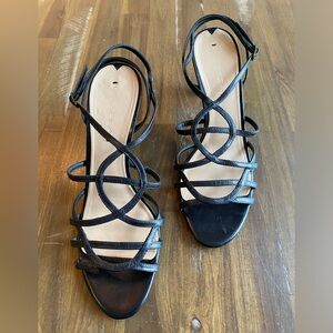 Via Spiga - Ima Black Strappy Heel Pump - Women’s 9.5